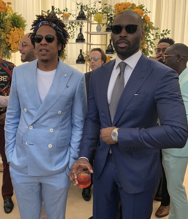 Jay-Z Rocks Baby Blue FRÈRE suit