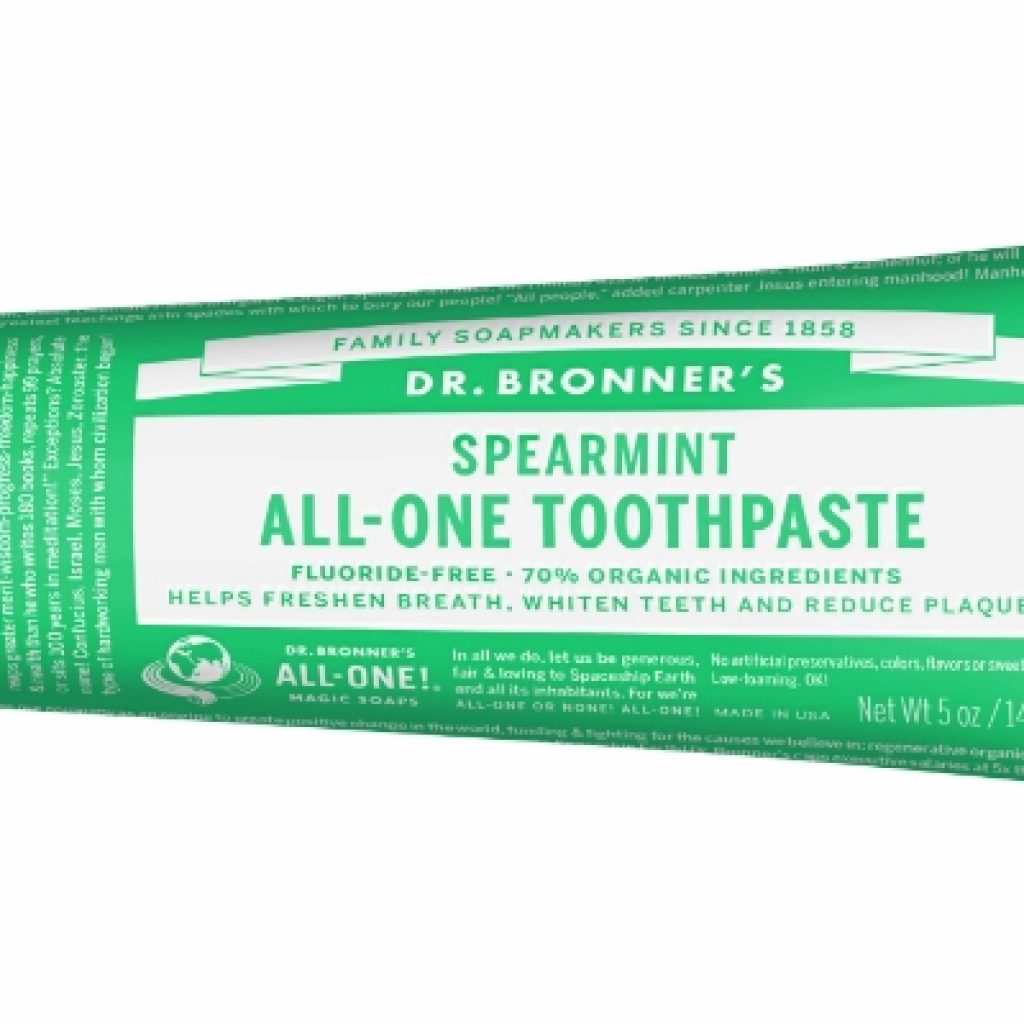 dr bronner's spearmint toothpaste