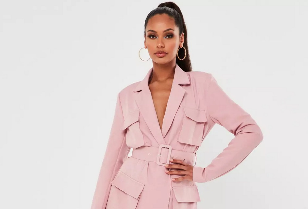 Pink Tailored Utility Blazer Dress That’s Hot! – FAB FIVE LIFESTYLE