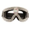 Goggles covered in crystal Rhinestones.