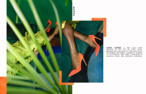 Emily Blunt wears Nigerian Shoe Designer Titi Adessa