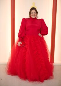 Melissa McCarthy arrives on the red carpet of The 95th Oscars® at The Dolby® Theatre in Hollywood, CA on Sunday, March 12, 2023.