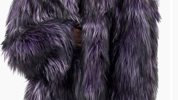 Purple fur jacket 2024