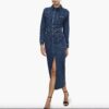 Good American Fit for Success Long Sleeve Midi Denim Shirtdress