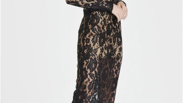 The Perfect Black Lace Dress: Long Sleeve Lace Dress by WAYF