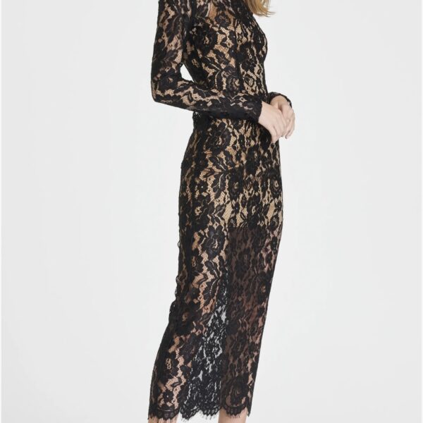 The Perfect Black Lace Dress: Long Sleeve Lace Dress by WAYF