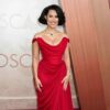 Raye Stuns in a Fiery Red Vivienne Westwood Gown