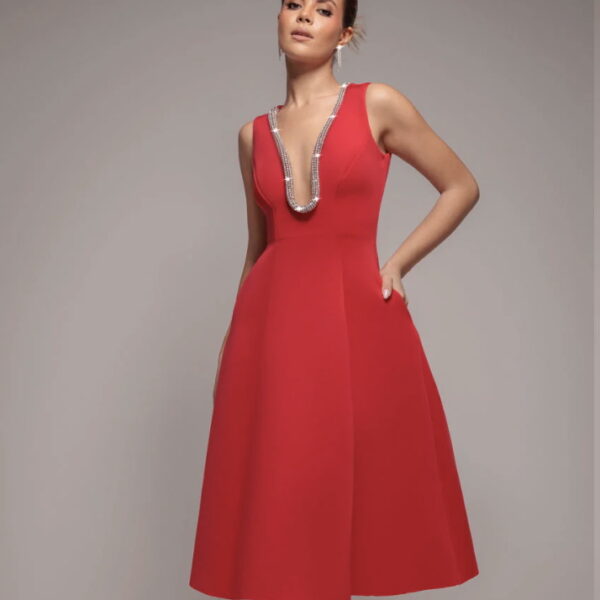 The Perfect Red Holiday Dress