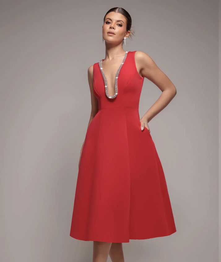 The Perfect Red Holiday Dress