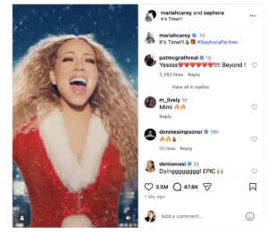 Sephora and Mariah Carey