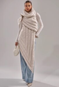 The Drama Puffer Vest in Ivory