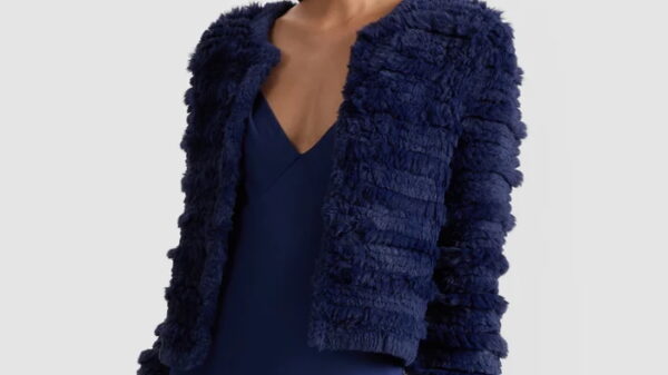 holiday luxury with the ALICE + OLIVIA Fawn Faux Fur Jacket