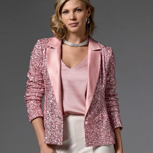 holiday pink blazar women