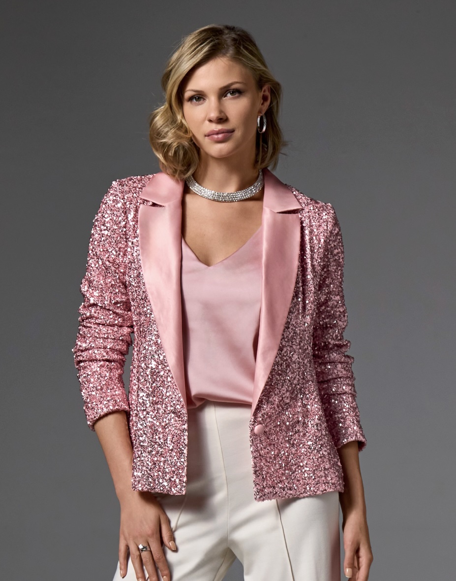 holiday pink blazar women