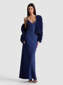 holiday luxury with the ALICE + OLIVIA Fawn Faux Fur Jacket