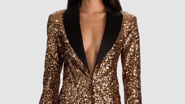 holiday jackets Justin Sequin Blazer