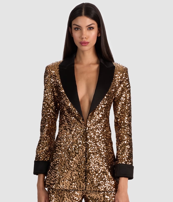holiday jackets Justin Sequin Blazer