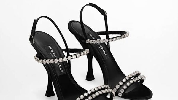 Dolce & Gabbana Rhinestone Chain Sandals