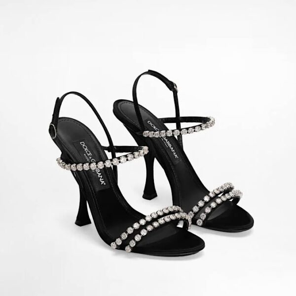 Dolce & Gabbana Rhinestone Chain Sandals