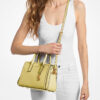 MICHAEL MICHAEL KORS Laila Small Studded Leather Satchel