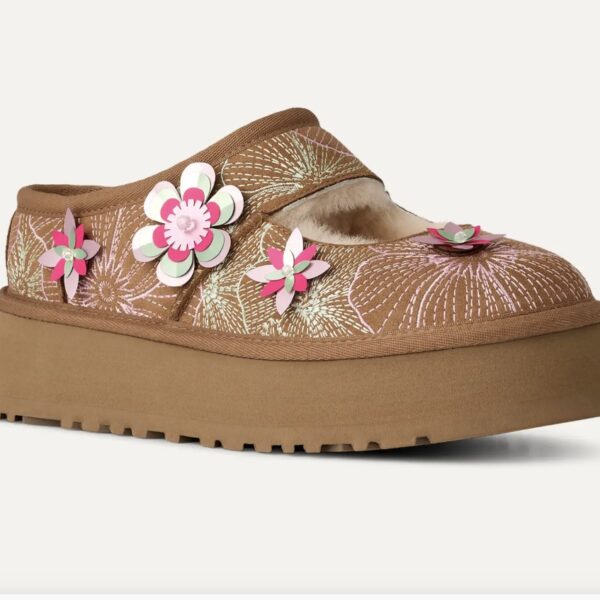 UGG Floral Appliqué Mary Jane