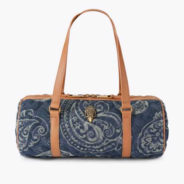 Kurt Geiger Kensington Barrel Bag Delivers Bold Denim Style for Spring