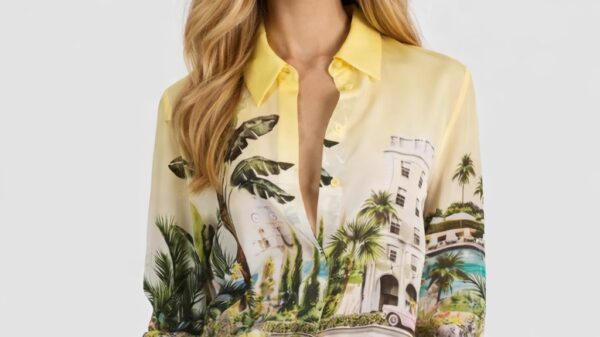Alice + Olivia Willa Silk Blouse