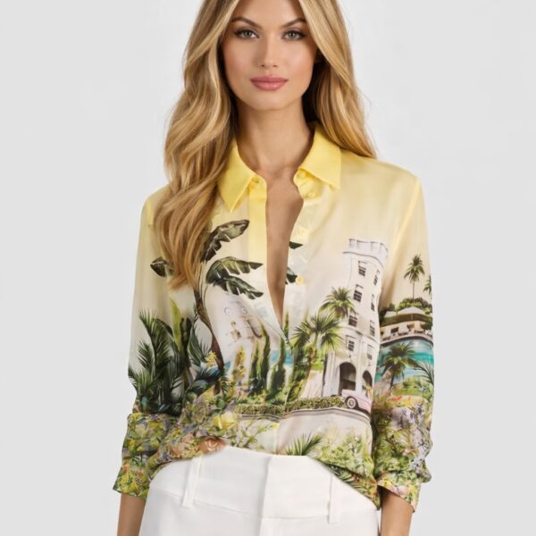 Alice + Olivia Willa Silk Blouse