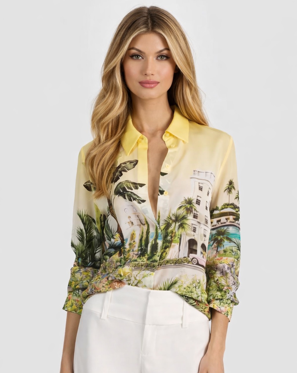Alice + Olivia Willa Silk Blouse