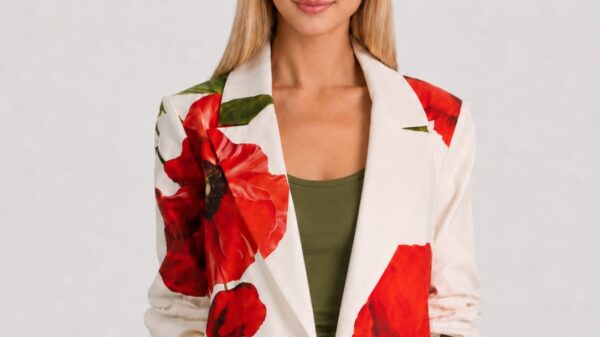 Alice + Olivia Elna Slim Long Blazer