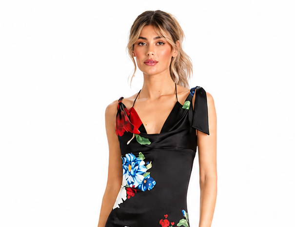 ALICE + OLIVIA Abigail Bikini Midi Dress