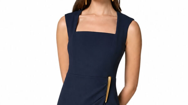 Donna Karan New York Square Neck Sheath