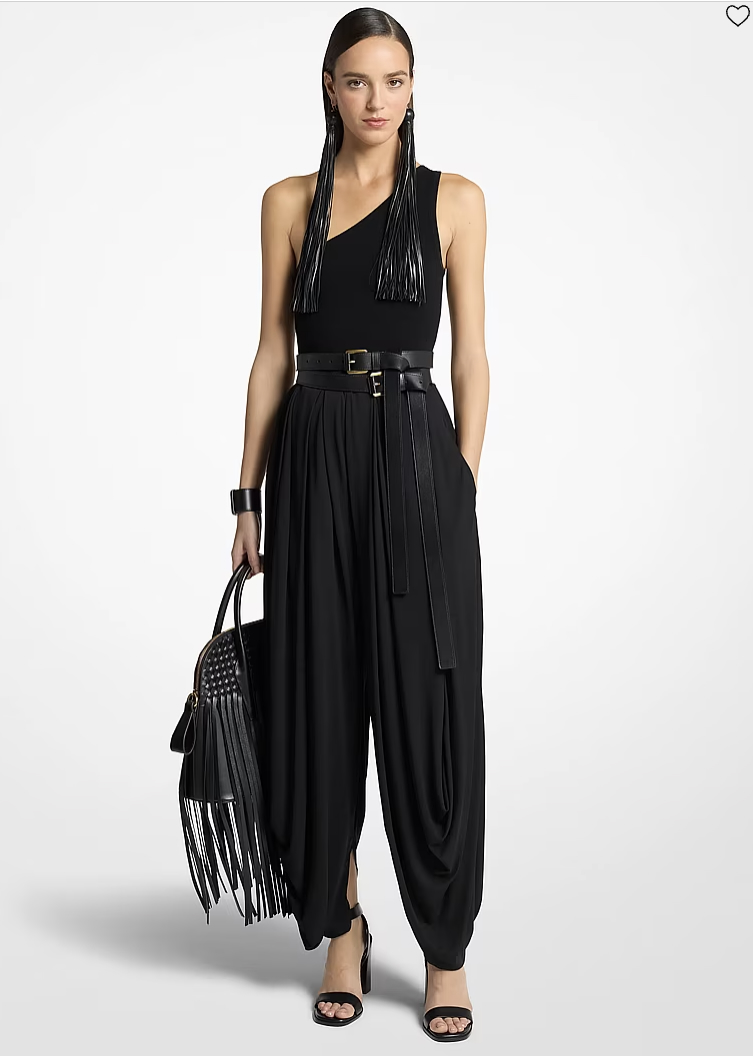 Draped Georgette Jersey Pants , michael kors