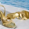 Versace Gianni Metallic Nappa Sandals