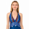 Vince Camuto Mixed-Print Maxi Dress