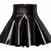 Louis Vuitton Vintage-Effect Leather Skirt
