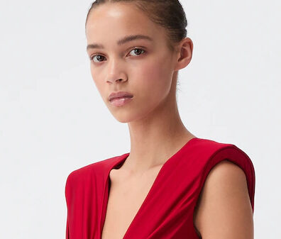 Versace Red Viscose-Jersey Gown