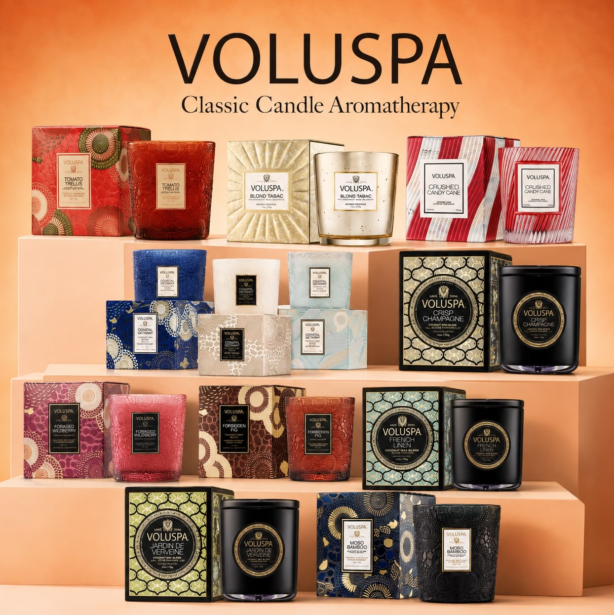 Aromatherapy, Voluspa Classic Candles