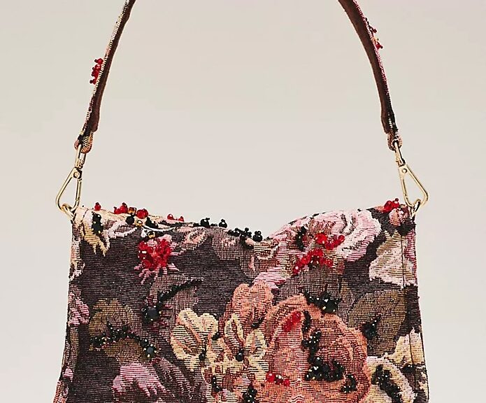 MAEVE Audra Embellished Shoulder Bag