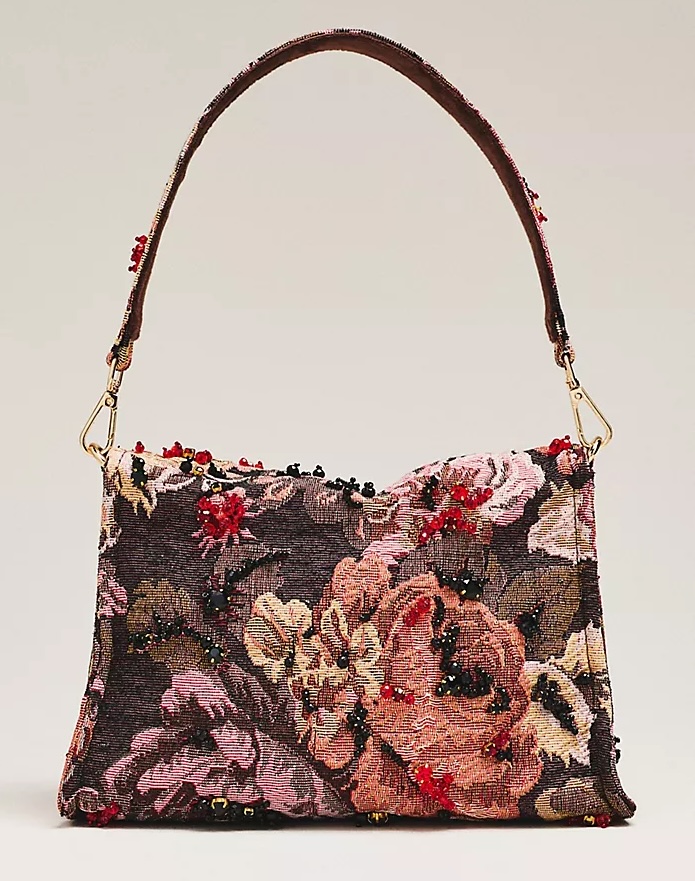 MAEVE Audra Embellished Shoulder Bag