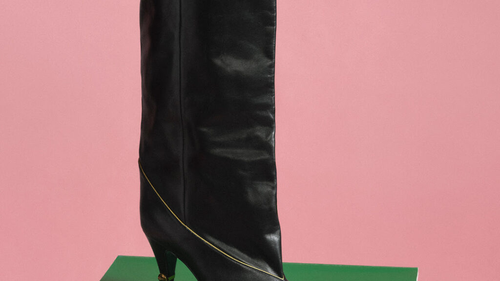 Versace Gianni Nappa Knee-High Boots
